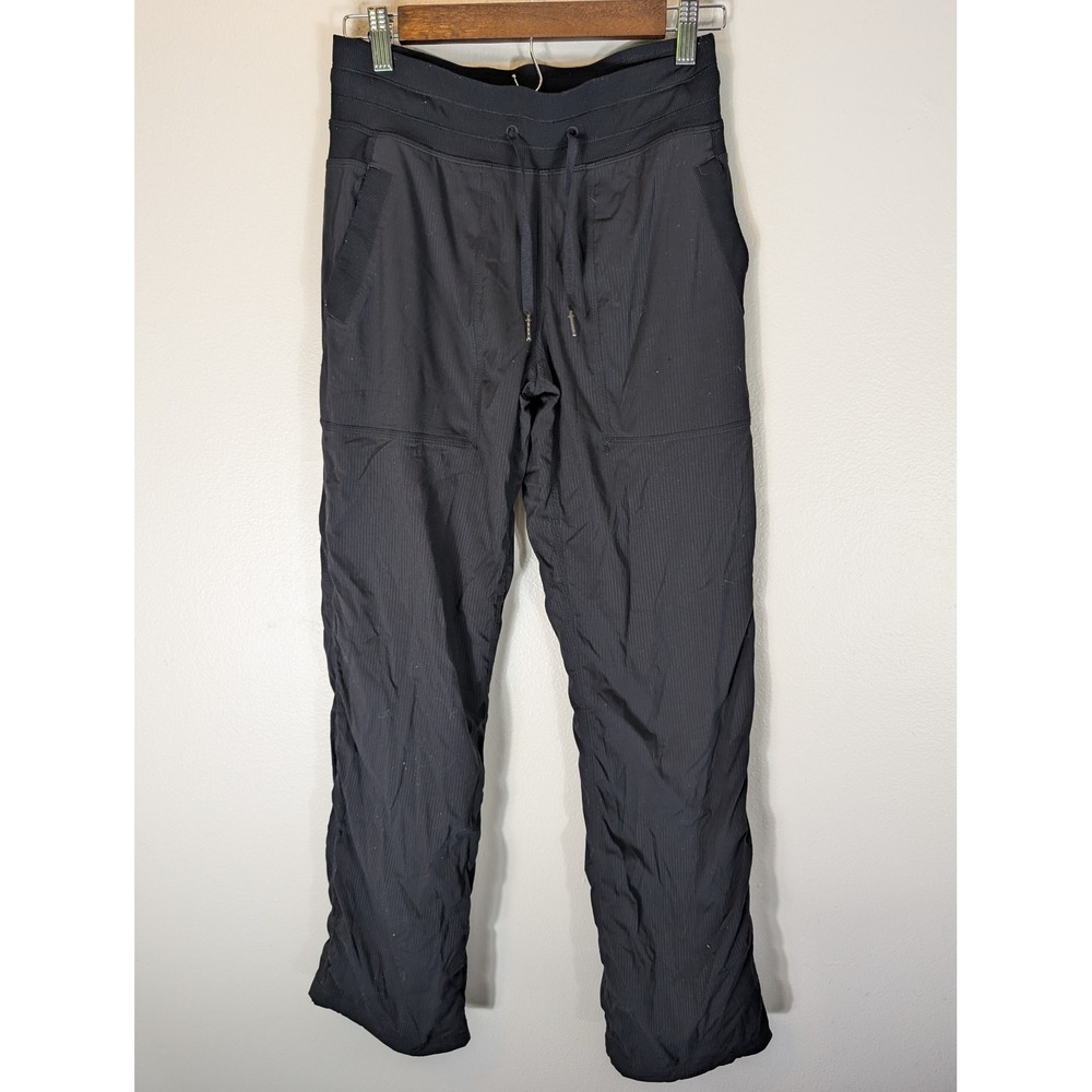 Lululemon Dance Studio Pant III Size 4 Black Straight Leg Joggers Drawstring